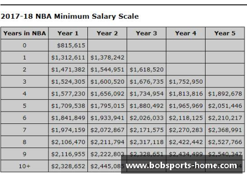 NBA球员合同：全面解析薪资、条款和选项